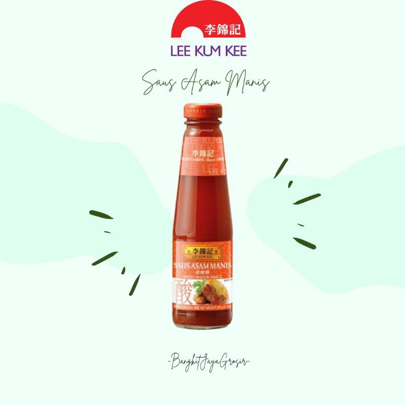 

LEE KUM KEE Sweet & Sour Sauce 240gr Saus Asam Manis
