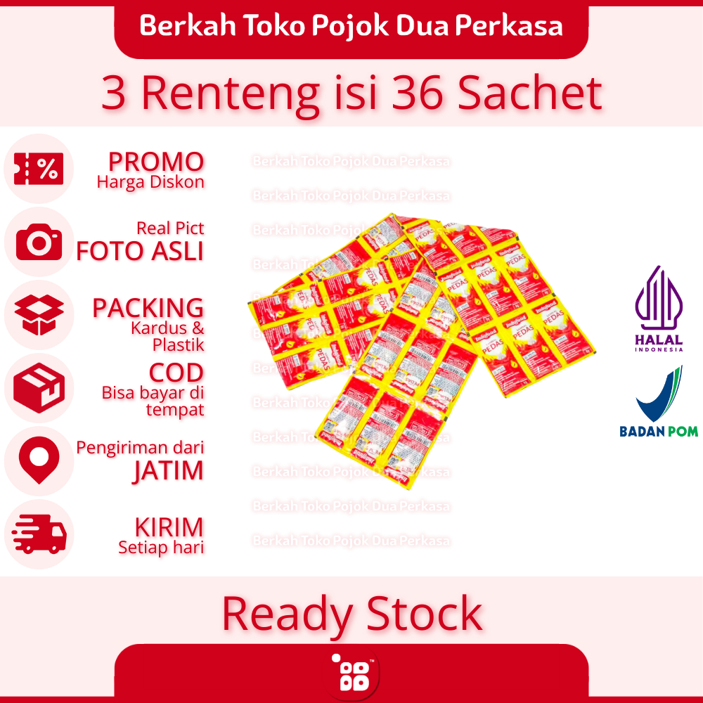 

Indofood Saus Sambal Pedas Renteng isi 36 Sachet [JATIM]