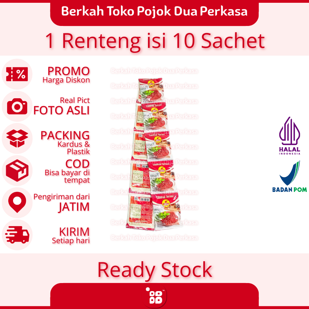 

Finna Food Sambal Terasi Uleg 1 Renteng isi 10 Sachet [JATIM]