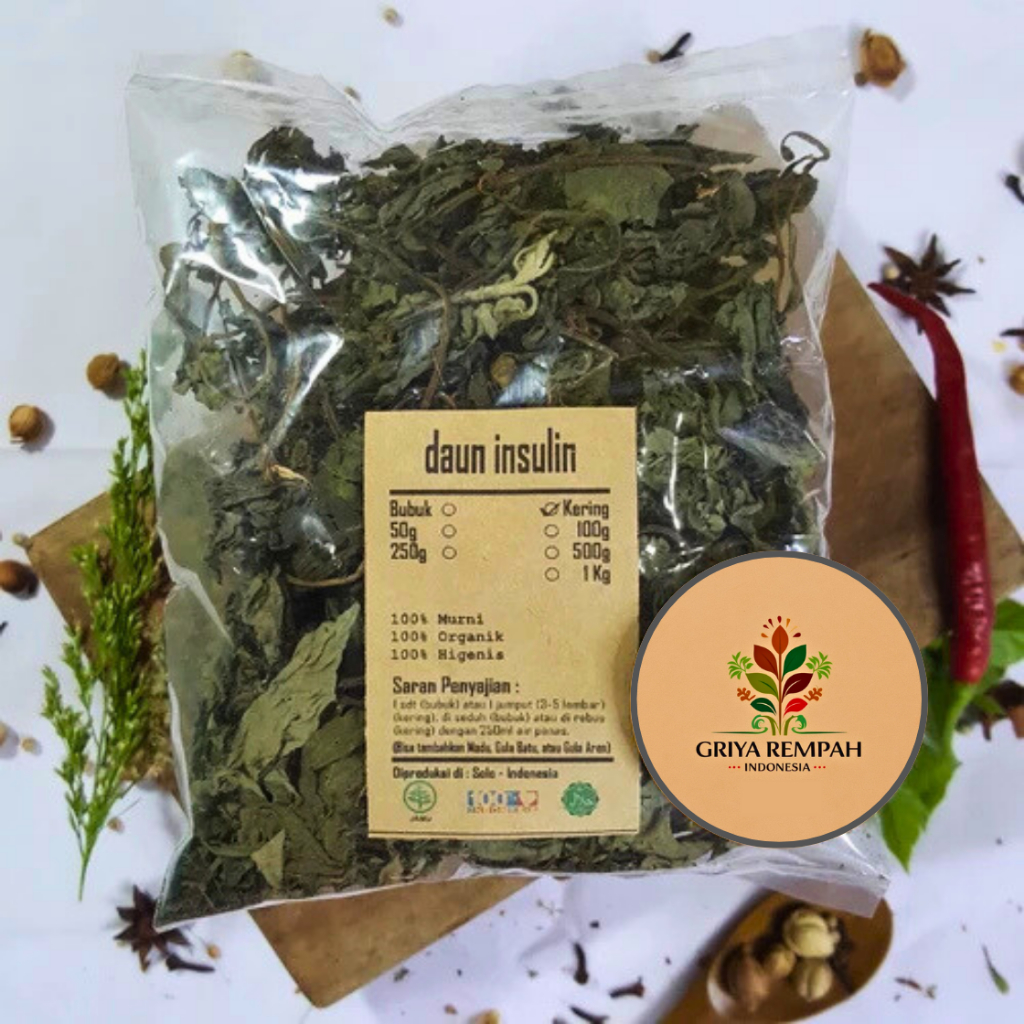 

DAUN INSULIN KERING 100 GRAM 100% Murni – Yakon Ramuan Rempah Herbal Solusi Alami untuk Kesehatan Diabetes Simplisia Smallanthus sonchifolius