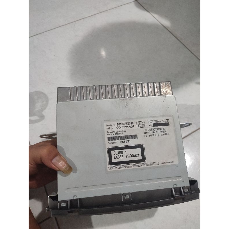 Head unit Original bawaan Toyota Avanza Veloz 2015 doubledin