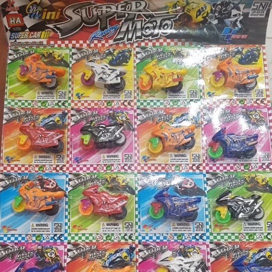 motor spin go kecil satuan / miniatur motor gp / mainan motor motoran anak