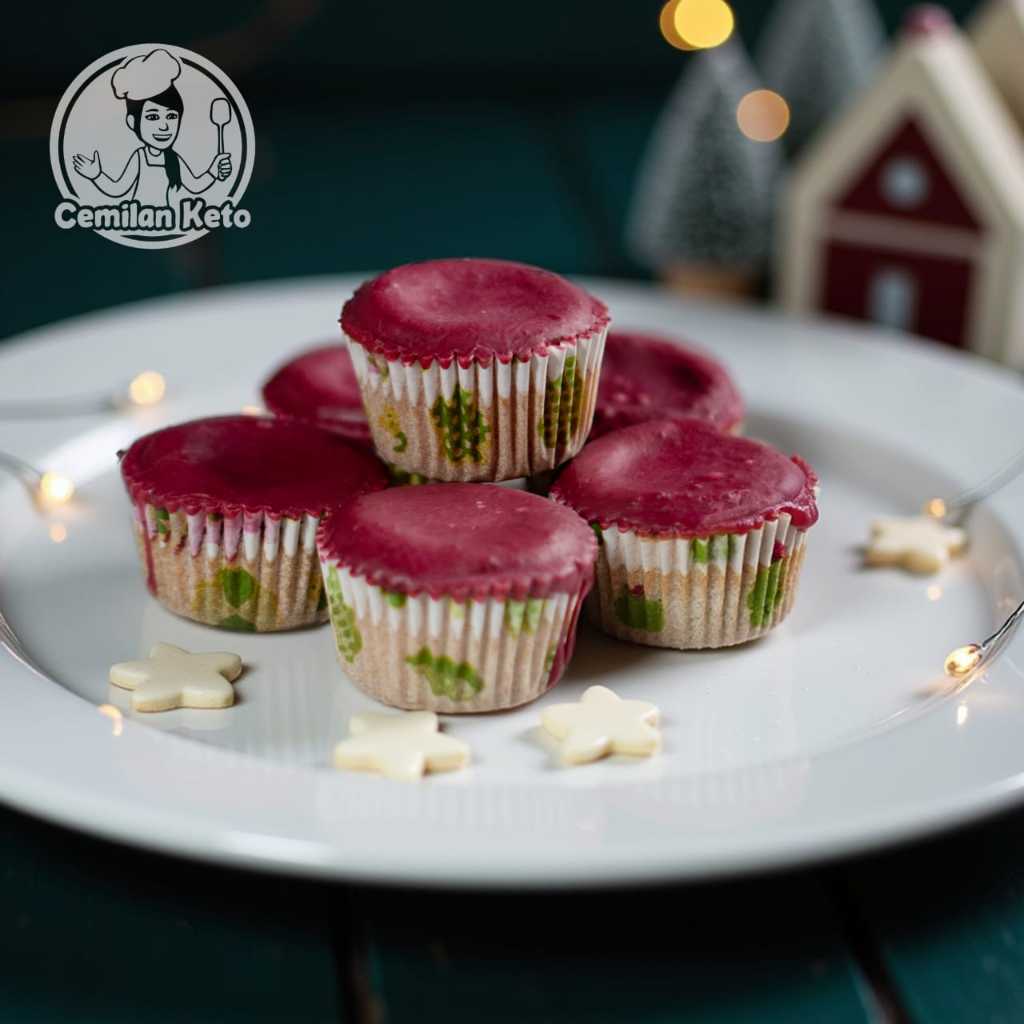 

CEMILAN KETO RED VELVET MUFFIN No sugar / No gluten / Low carb / Rendah karbo / Bebas gula / Bebas tepung / Keto friendly / Kue diet / Cemilan diet