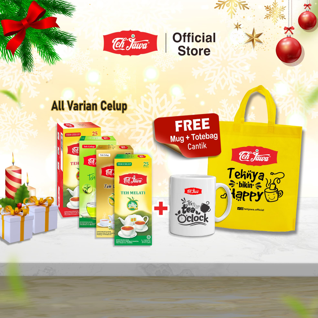 

Teh Jawa SBY - Special Natal Celup All Varian Free Mug + Totebag