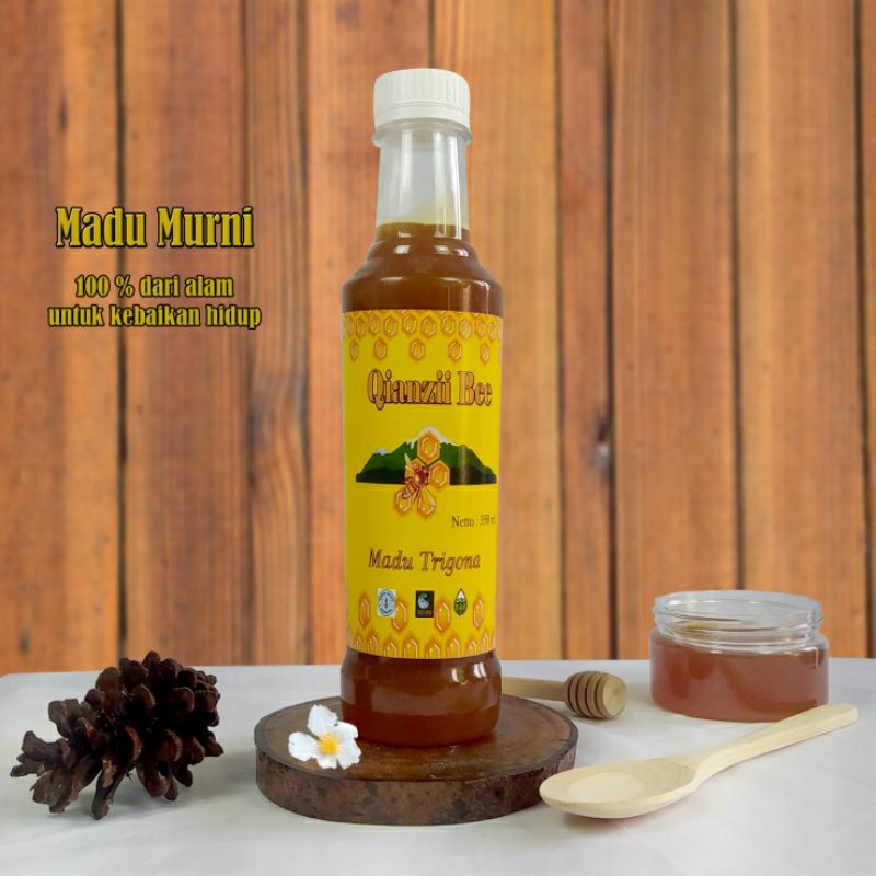 

Madu Premium Trigona 350 Ml Full Propolis Beebread Klanceng Garansi Asli Murni