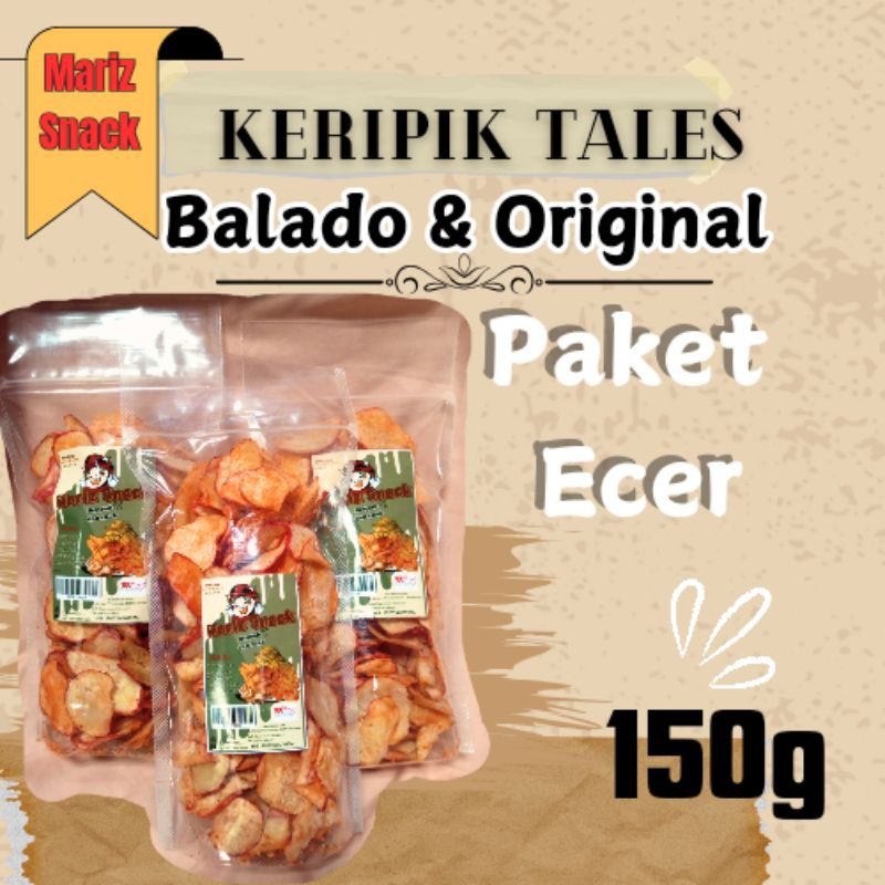 

KERIPIK TALES TALAS balado dan original camilan terbaru makanan ringan enak dan renyah / keripik tales (BERAT : 150GRAM) Khas Wonosobo