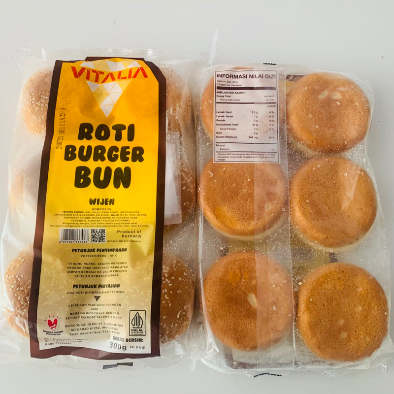

Roti Burger Bun Wijen 300 gr Barcode 8997207137467
