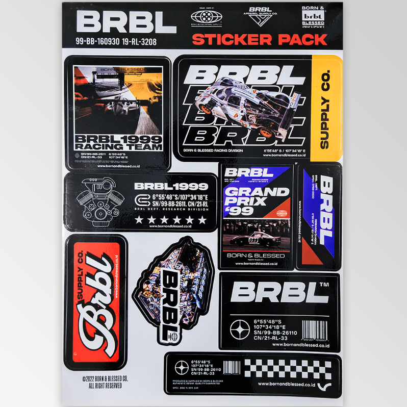 

Born And Blessed Sticker Pack Racing Team