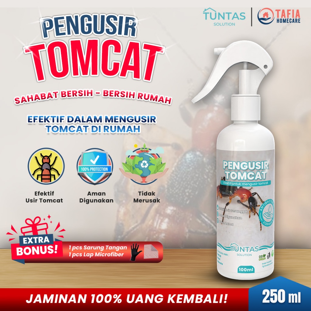 TUNTAS Pembasmi Tomcat Anti Hama Pengusir Serangga Tomcat Paling Ampuh Dalam Rumah 250ml