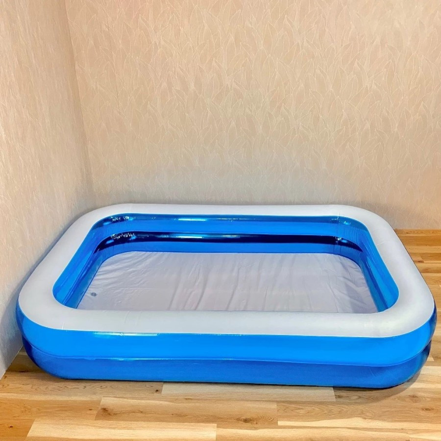 Aquatic 26221 Kolam Renang Anak Kotak Polos Biru 260 CM Kolam Keluarga Rectangular Pool kolam renang