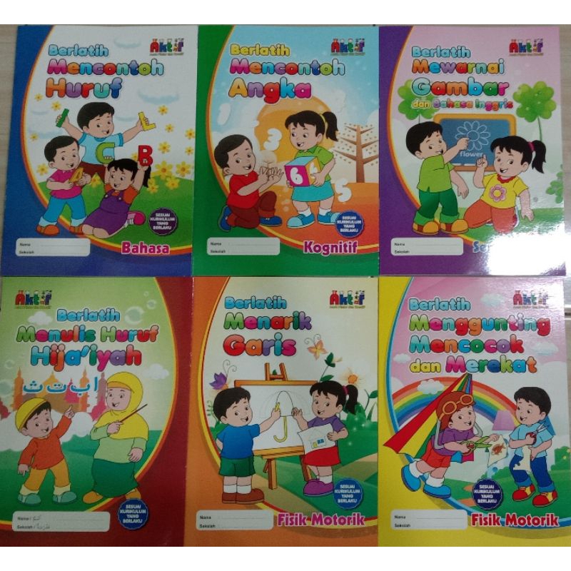 

Buku Paket anak TK A isi 6 buku