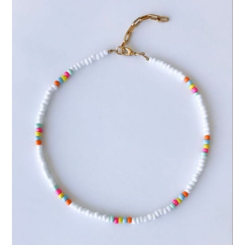 Gelang Tangan Bangle Bracelett Rantai Emas Putih Doff