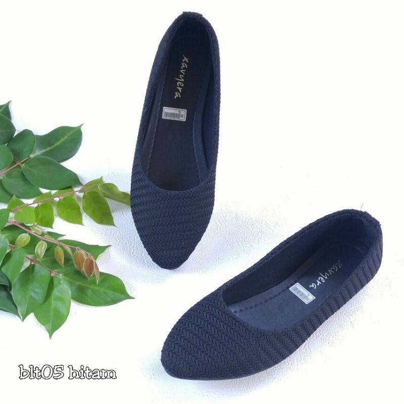 Borneo Sepatu blt05 hitam flatshoes flat shoes kanvas  sepatu flat