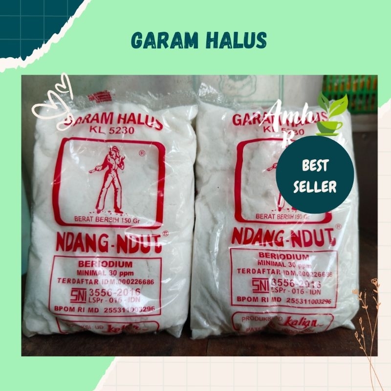 

Garam Halus cap Ndangdut kemasan 150 gram