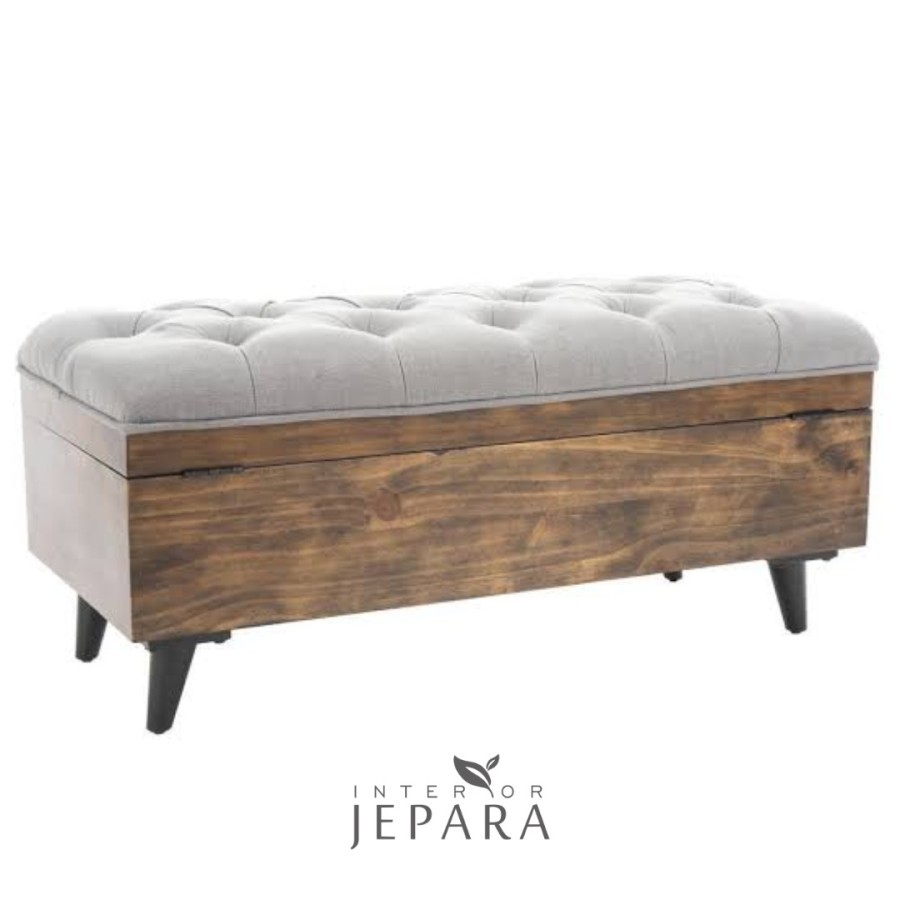 Sofa Ottoman Bench Storage - Kayu Jati