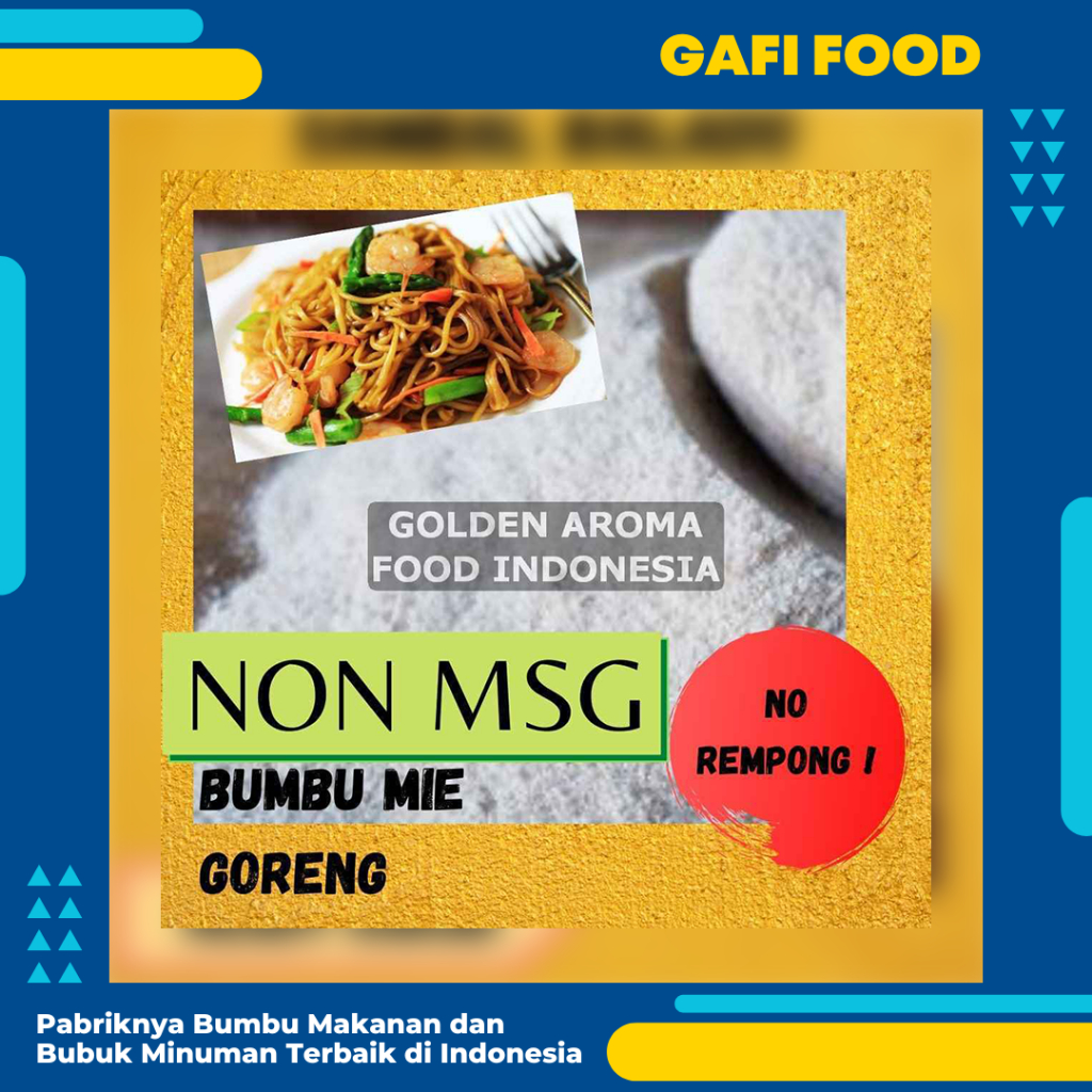 

BUMBU TABUR MIE GORENG INSTAN NON MSG 1 KG FOOD GRADE 1Kg Bubuk Bumbu Snack Cilor Papeda Mie Lidi Makaroni