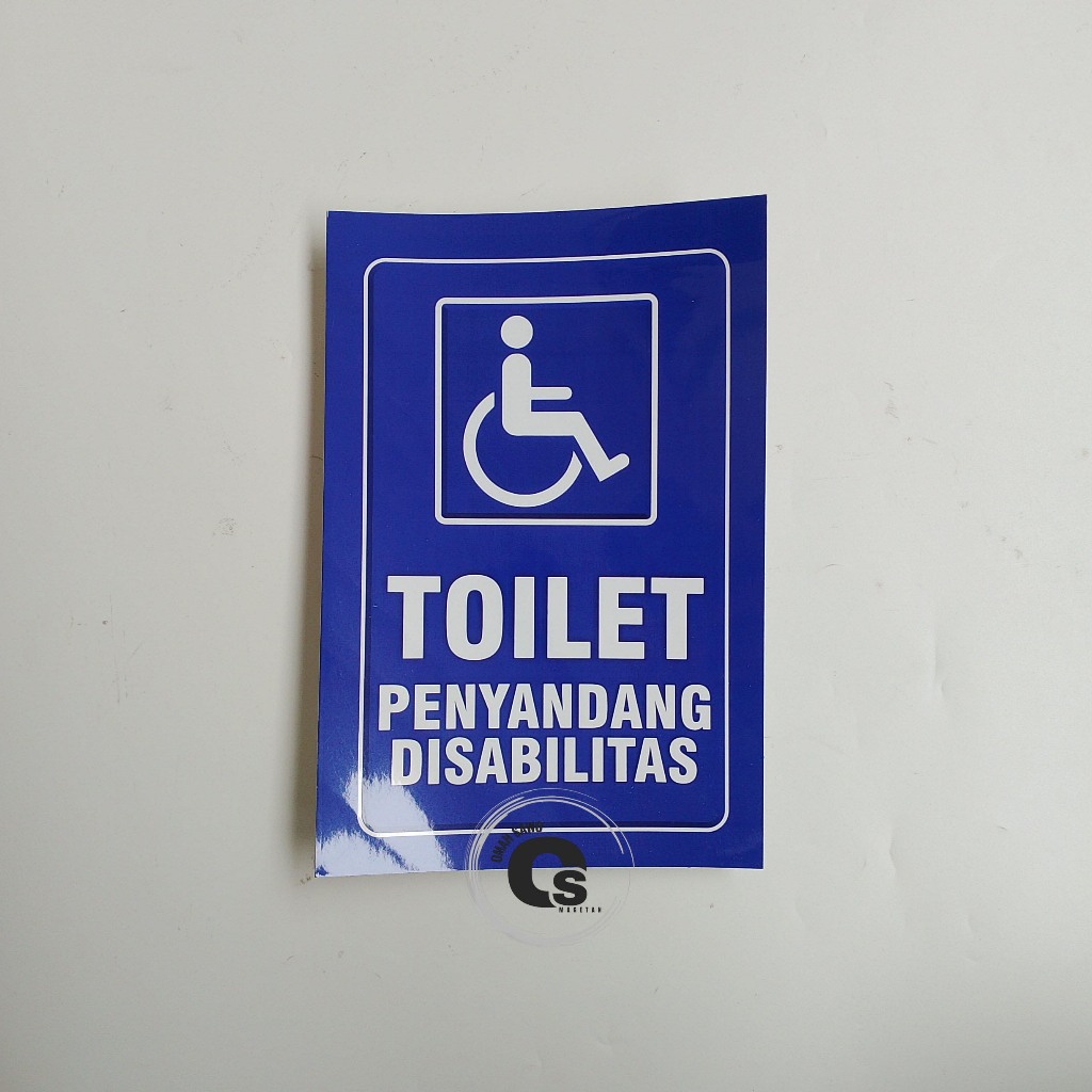 

Stiker Toilet Penyandang Disabilitas - Stiker Kamar Mandi - Stiker WC