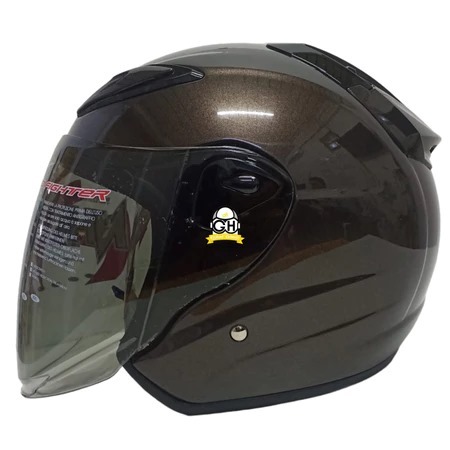 HELM HALF FACE NHK R6 NHK R-6 SOLID GUNMATE Helm