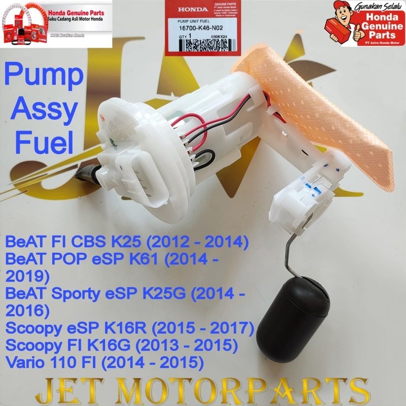 16700K46N02 fuel pump pelampung bensin beat fi beat esp scoopy fi scoopy esp k16 vario 110 fi asli h