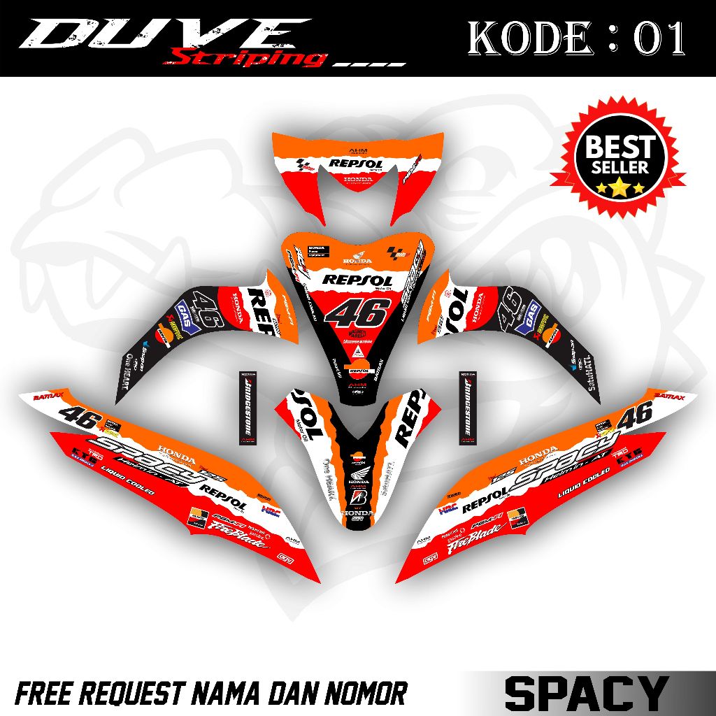 Decal Spacy Full Body - Stiker Decal Spacy. DV.01