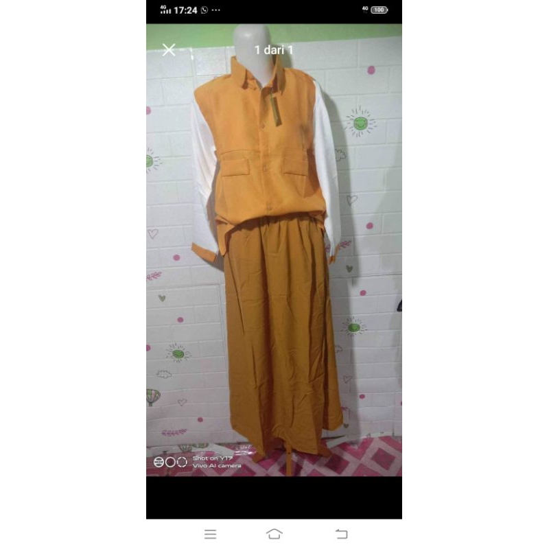 Setrok warna mustard