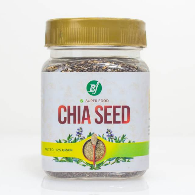 

Organic Chia Seeds 125 gr Premium Quality Biji Chia Murni 100% Original Black Chiaseed Hitam Asli Non GMO