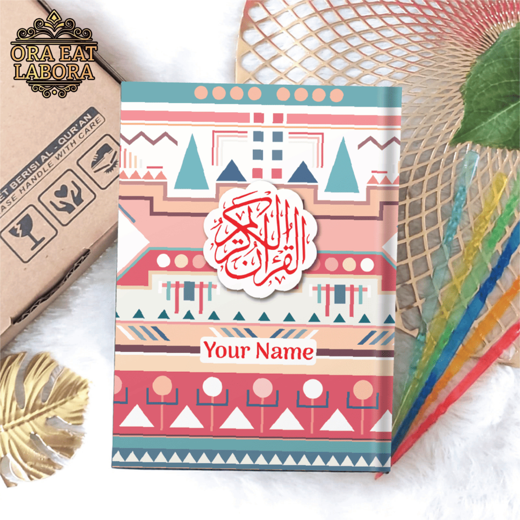 Gratis Custom Nama Al-Quran Hardcover A5 A6 Latin Terjemah Perkata Khat Itsmani Quran Terlengkap