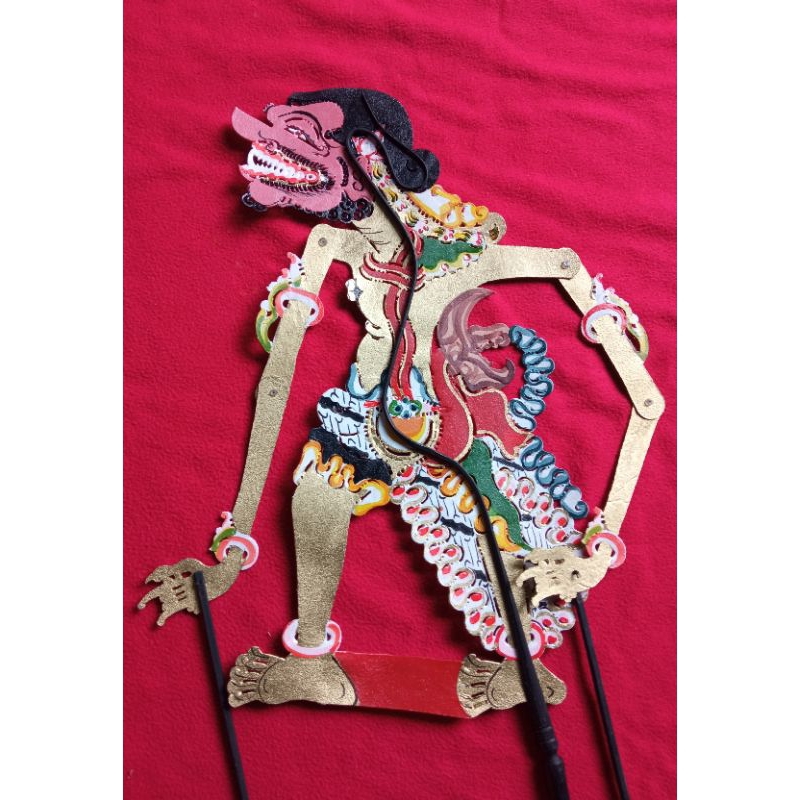 Wayang Kulit asli Indonesia Buto cakil/Wayang Buto Cakil