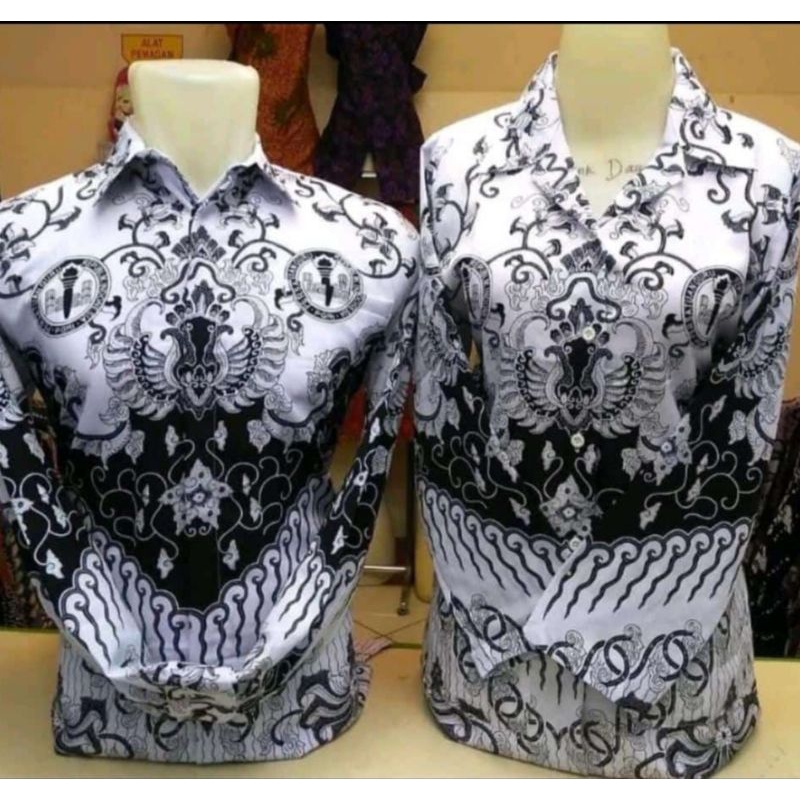 baju pgri wanita motif Kusuma Bangsa