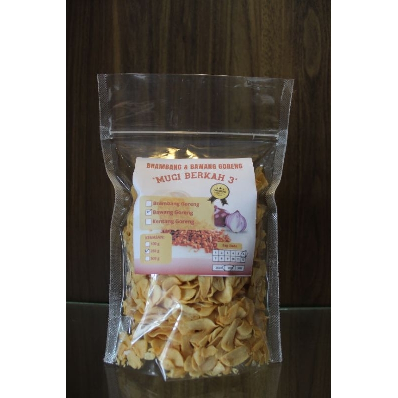 

Bawang goreng premium asli, brambang goreng, kentang goreng, macam-macam bumbu, ori, murah, tanpa campuran, bisa COD. 250gr
