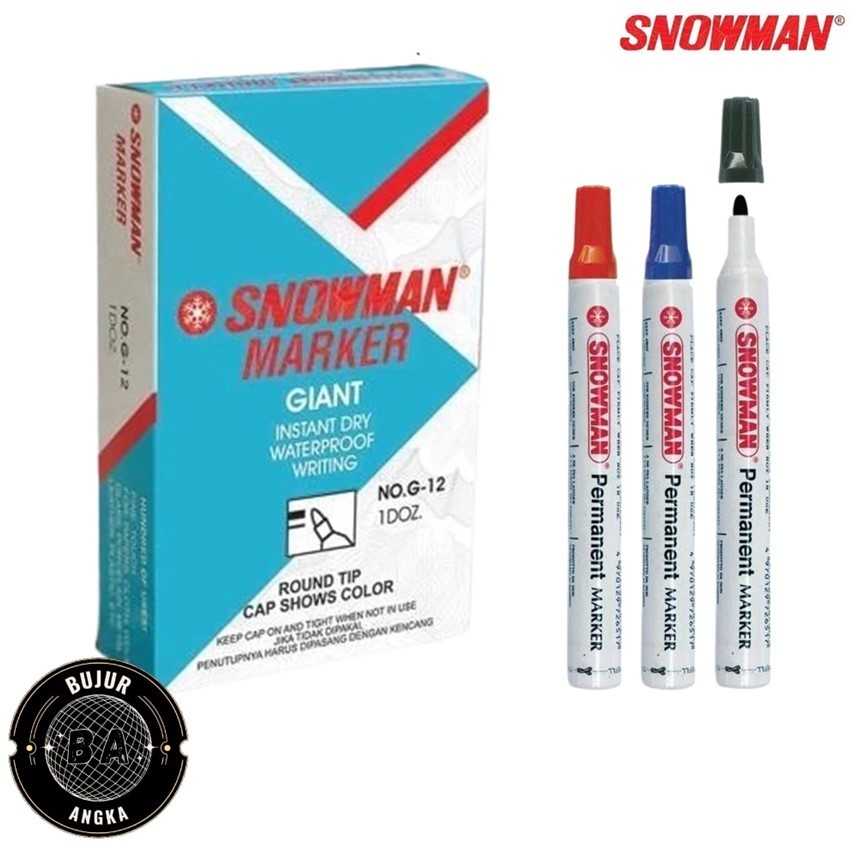 

SPIDOL MARKER / SPIDOL PERMANEN SNOWMAN G 12 ATAU AG 12