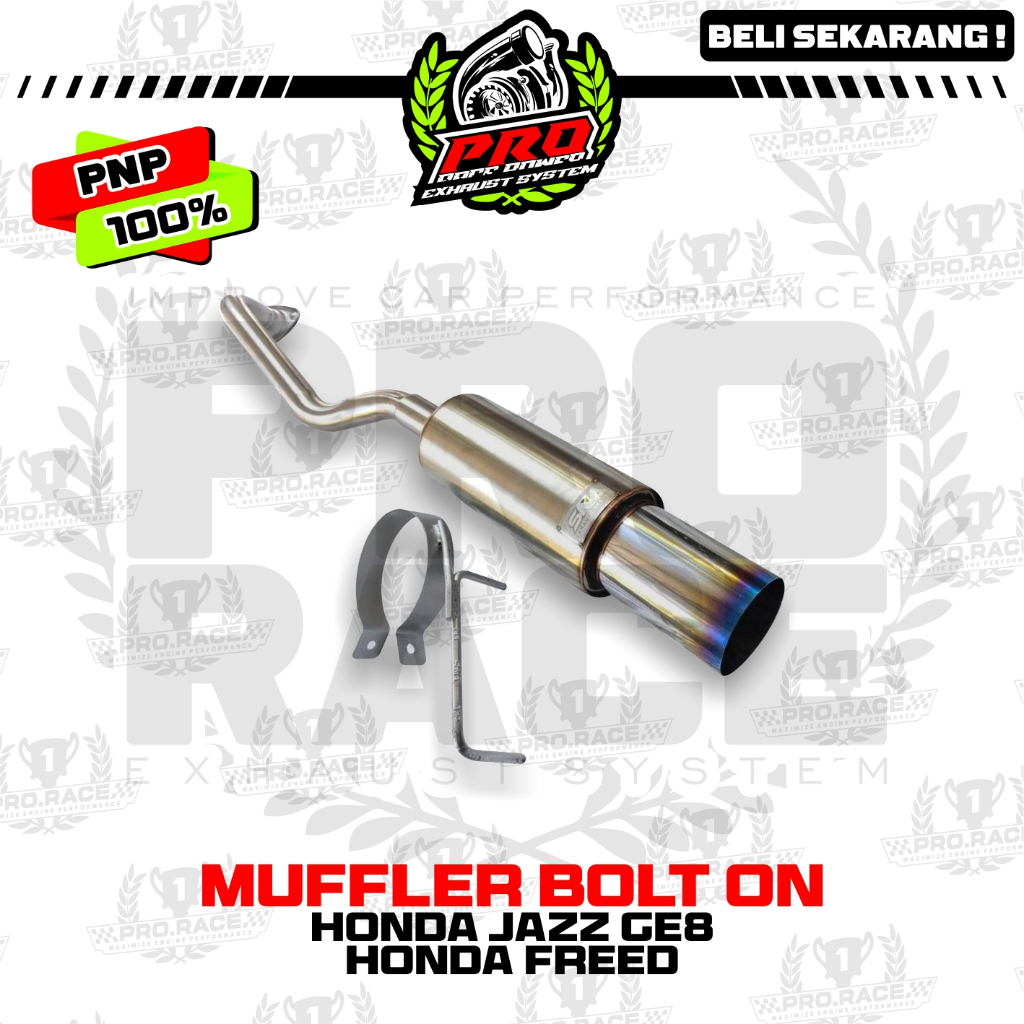 KNALPOT BOLT ON HONDA JAZZ GE8 PRORACE