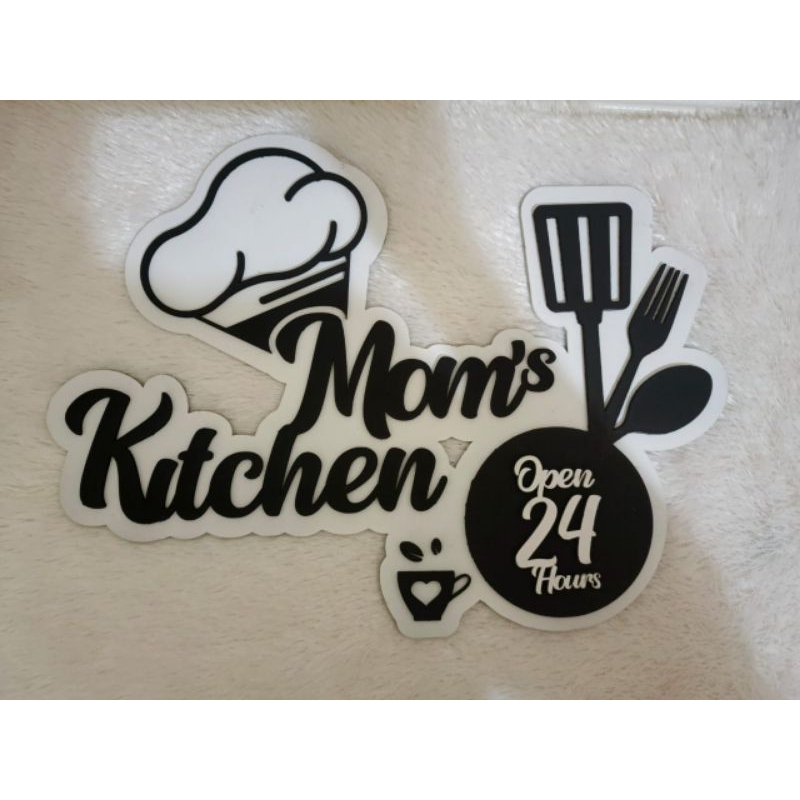 hiasan dinding custom nama walldecor dinding 3D hiasan dapur hiasan ruangan