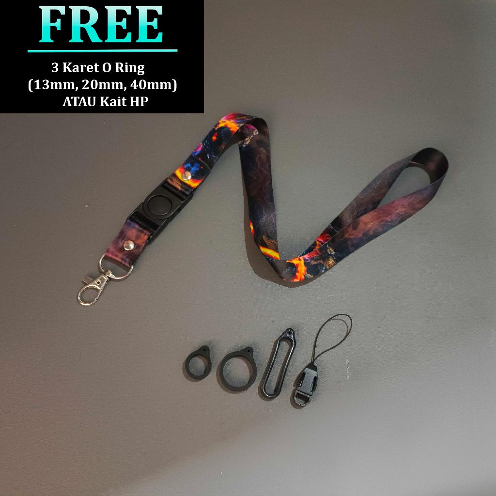 

Lanyard Dragon - Tali Gantungan Handphone Nametag Id Card Dragon