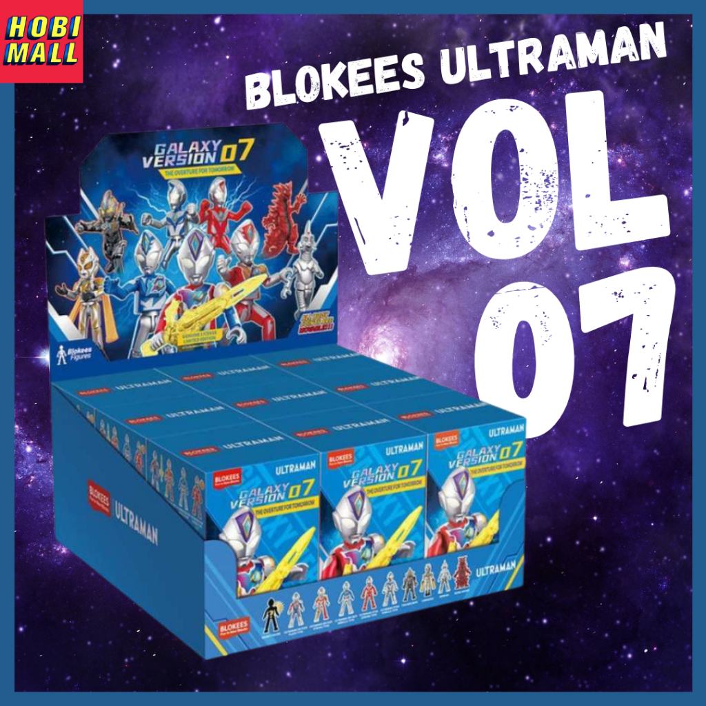 Mainan Blind Box Ultraman Galaxy Version Vol 07 Saga Blokees Sealed Dikirim Random