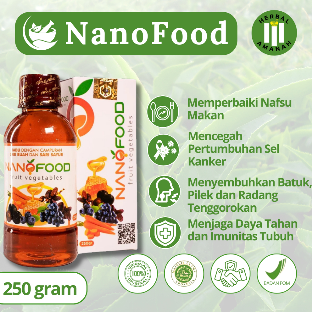 

Madu NANOFOOD Fruit Vegetables Sumber Vitamin dan Suplemen Herbal Anak dan Dewasa