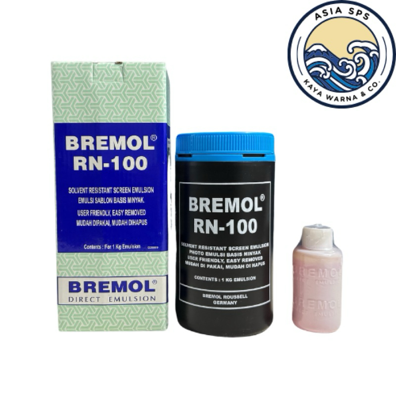 BREMOL RN-100 (1kg) Emulsi Sablon Basis Minyak / Obat Afdruk