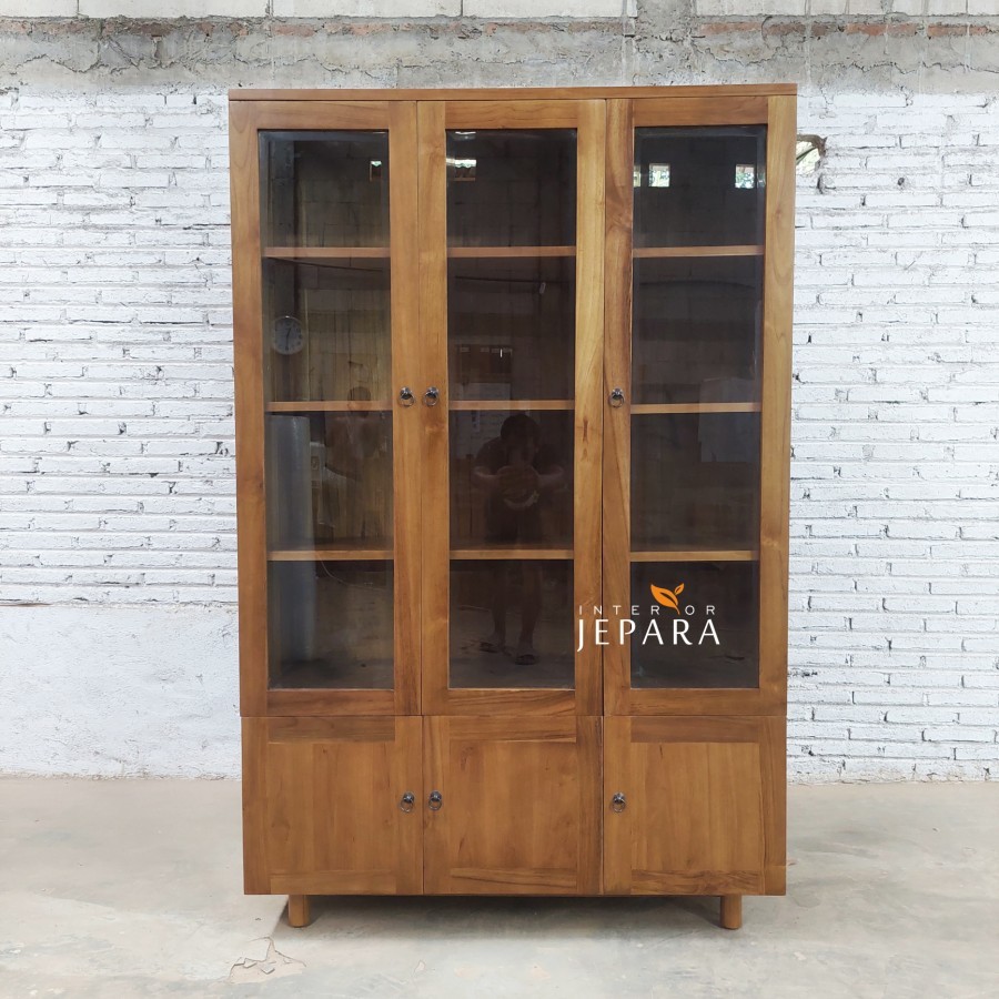 Rak Buku Minimalis Kayu Jati - Lemari File - Filling Cabinet