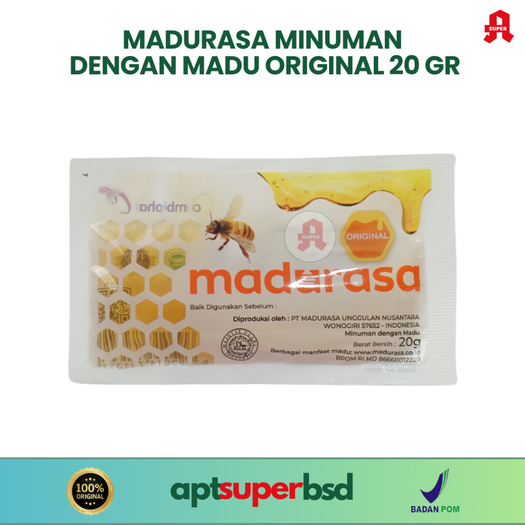 

Madurasa Original - Isi 12 Sachet - Minuman Madu Asli