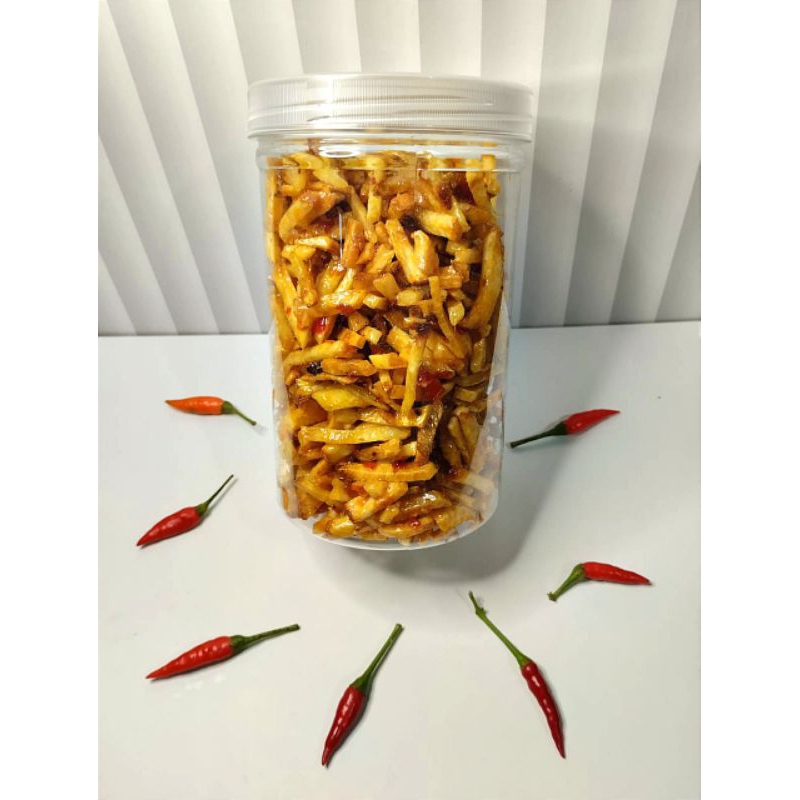 

kripik singkong pedas manis (lado jadul)