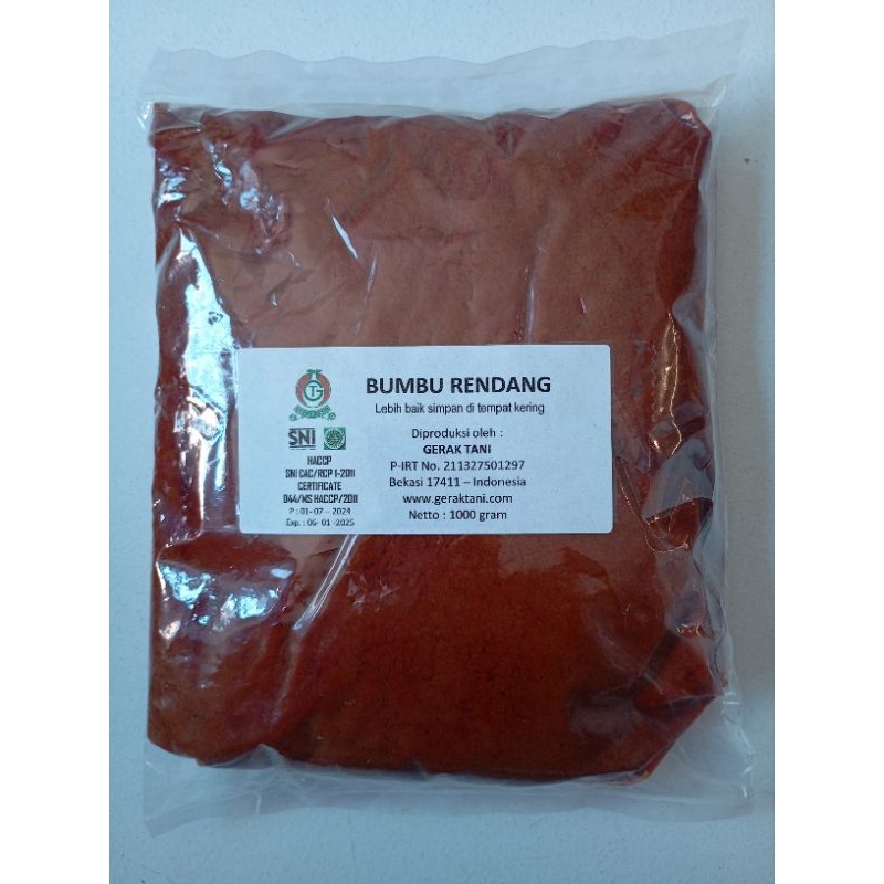 

Bumbu Rendang Gerak Tani 1000 gr / 1 kg