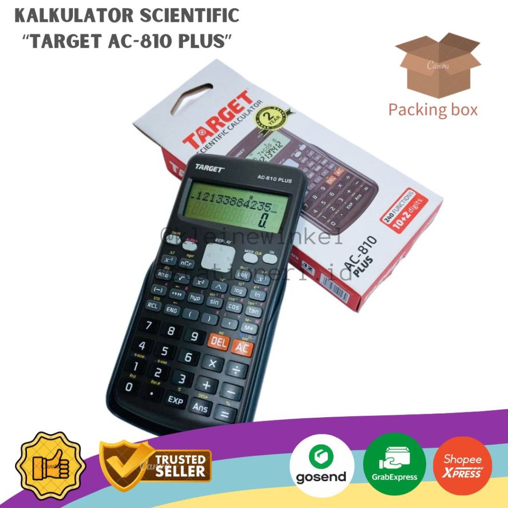 

Kalkulator Target Scientific AC-810 Plus/Kalkulator SIN COS TAN