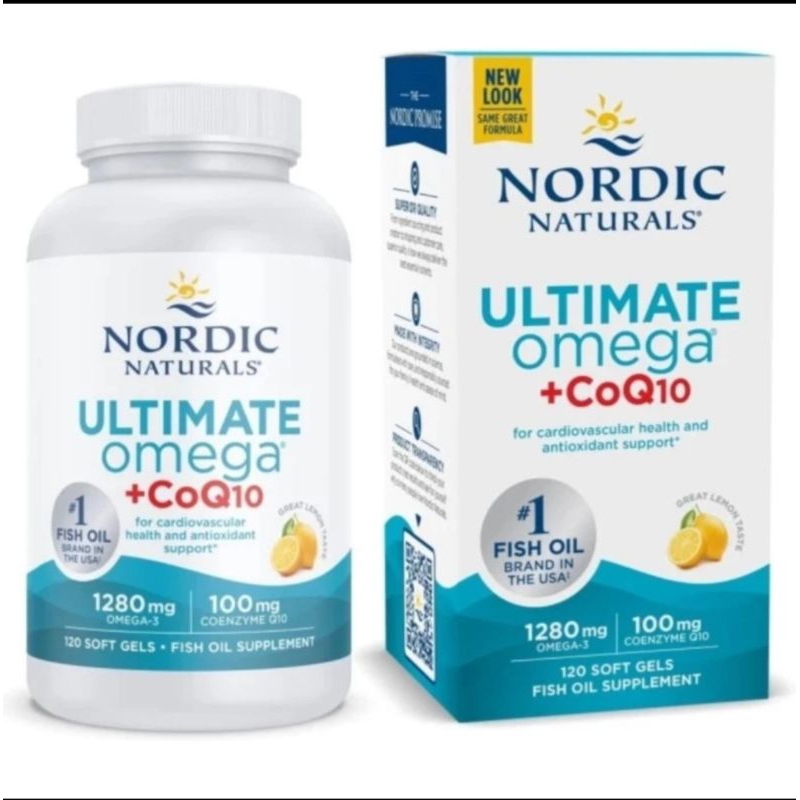 Nordic Naturals Ultimate Omega + CoQ10 Fish Oil Supplement 120.softgel