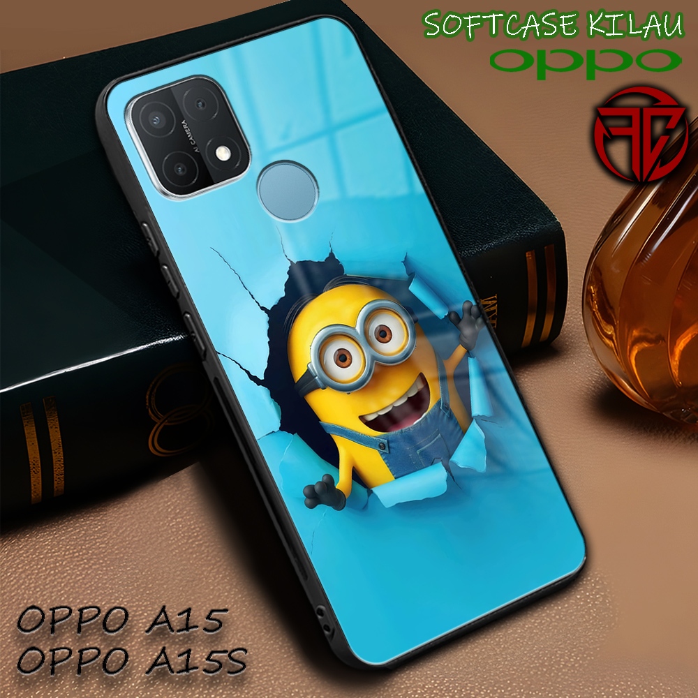 [AM28] Softcase Kilau Oppo A15 | Oppo A15s | Casing Kaca Mika | Kesing Keren Aesthetic [ Bana ] | Pe