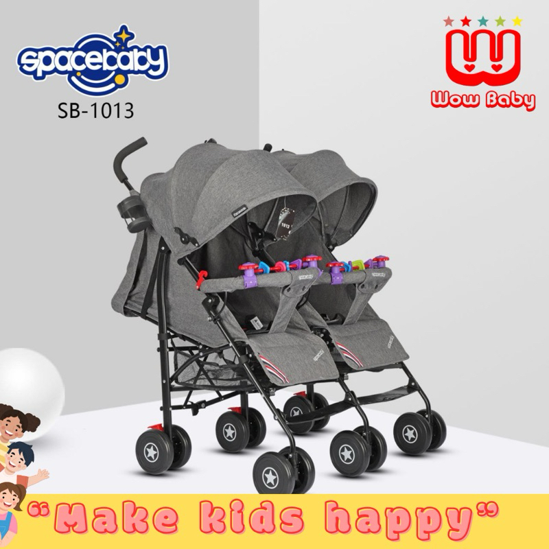 SPACEBABY BABY STROLLER SB-1013 TWINS  Kereta Dorong Kembar Anak Bayi