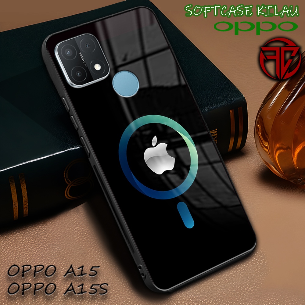 [AM50] Softcase Kilau Oppo A15 | Oppo A15s | Casing Kaca Mika | Kesing Keren Aesthetic [ Apple ] | P