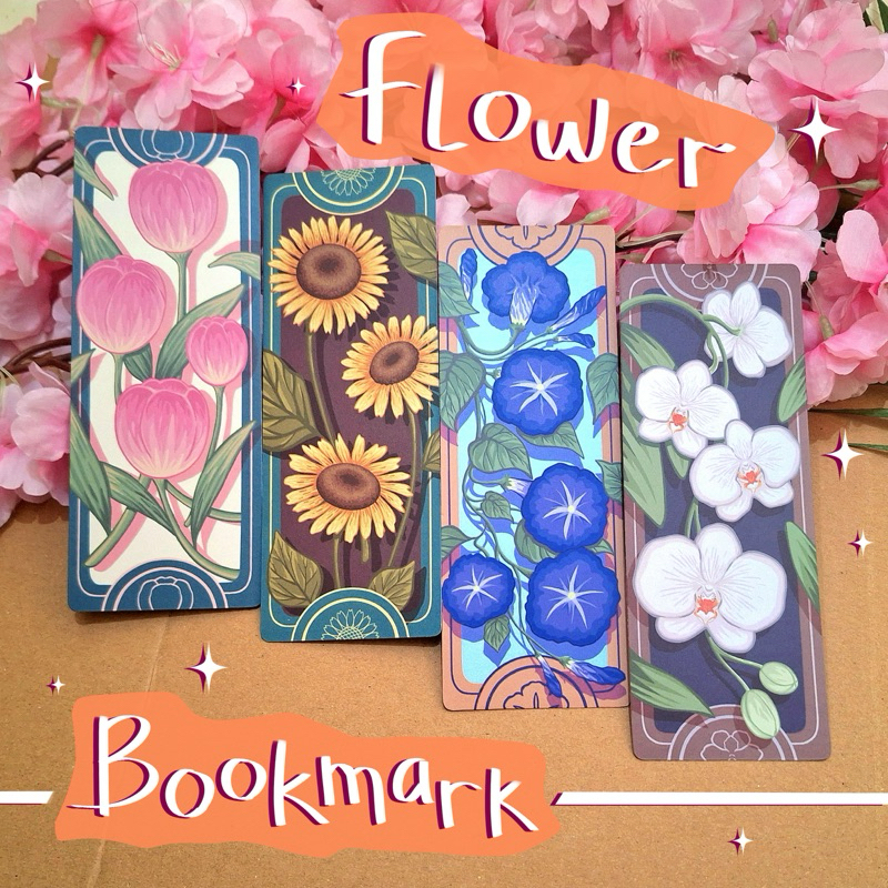 

Flower Bookmarks
