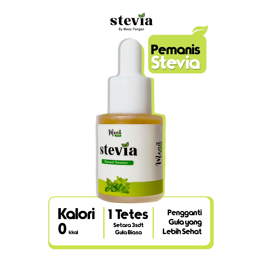 

Pemanis STEVIA Asli 15ml Gula Diabetes / Diabet / Diet Nol Kalori - Stevia Tetes Original
