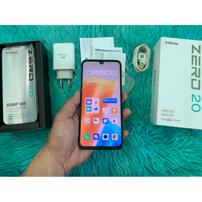 INFINIX ZERO 20 8/256 BEKAS ORIGINAL SECOND