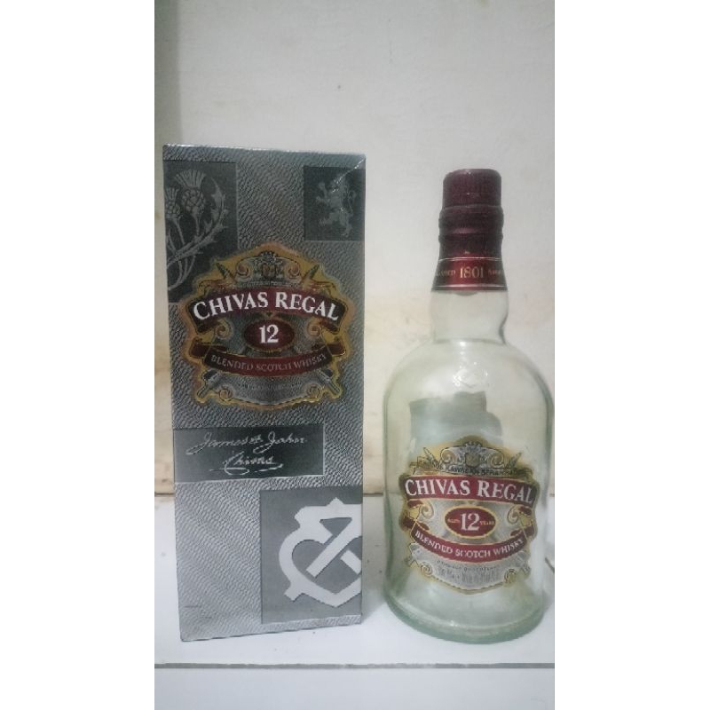 Jual Botol Bekas Chivas Regal 12 Y.O - Blended Scotch Whisky.